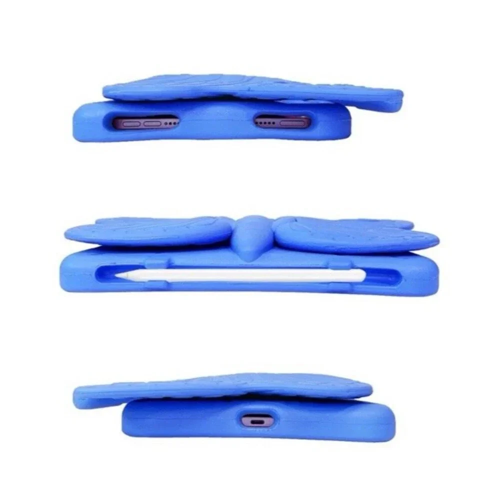 NEW Blue Butterfly EVA Kids Ipad Mini 6th 7th Generation Protective Case Cover